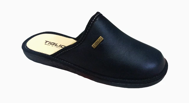 Pantoufles En Cuir Véritable Pour Homme – Taille 40-46 – Fait Main – Semelle Antidérapante – Neuf