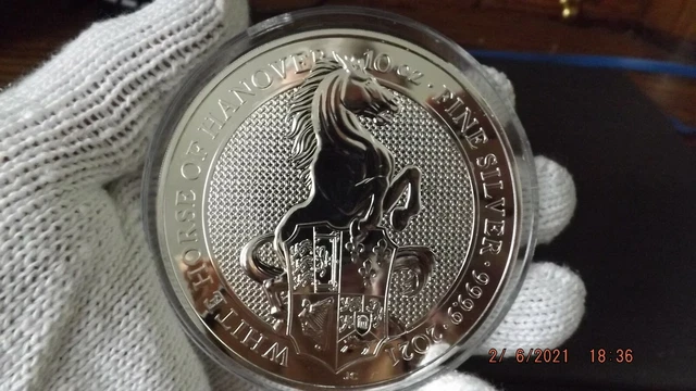WHITE HORSE OF Hanover 2020 Great Britain 2 oz Silver Queens