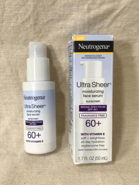 Neutrogena® Ultra Sheer® Moisturizing Face Serum with Vitamin E SPF 60+