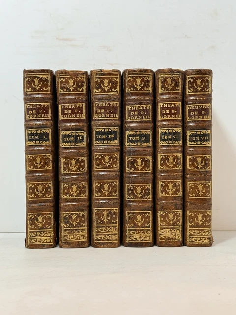 Œuvres Complètes D'Homère 1759 - Édition Clark, 5 Volumes Reliés, Grec/latin, Rare