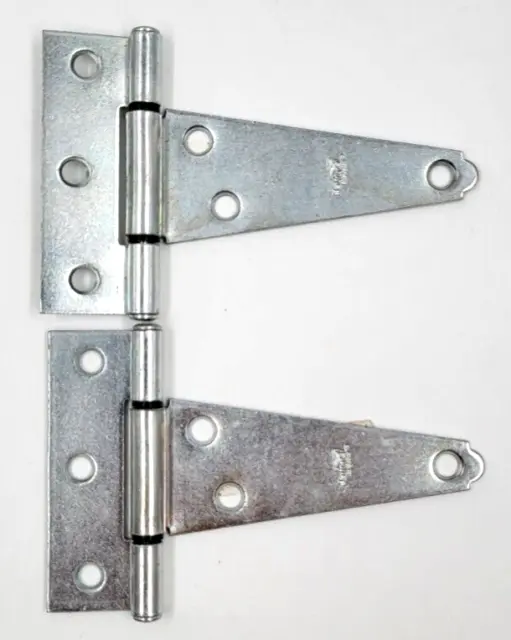 2 National Hardware 286BC 4" T Hinges Heavy Duty Zinc Plated