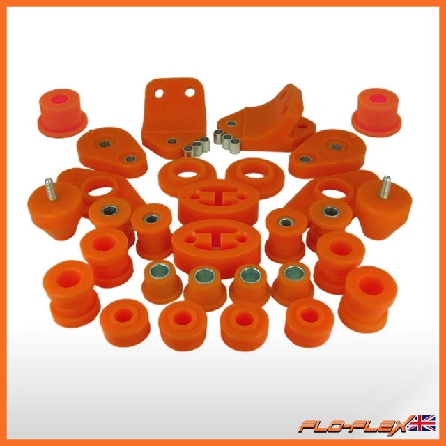 thumbnail image 2 of FLOFLEX Polyurethane Front Suspension Bush Kit For Triumph Herald - Orange, Lifetime Warranty 2 of 4