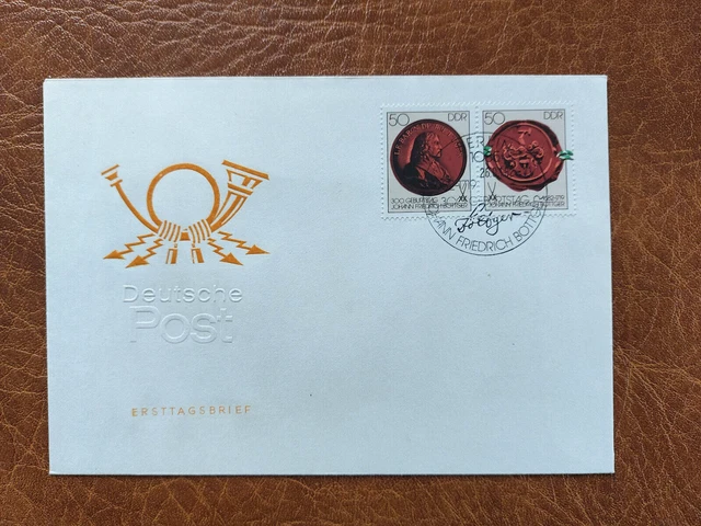 FDC DDR Einzelmarke aus Block 65, 300. Geburtstag von J.F. Böttger, ESST