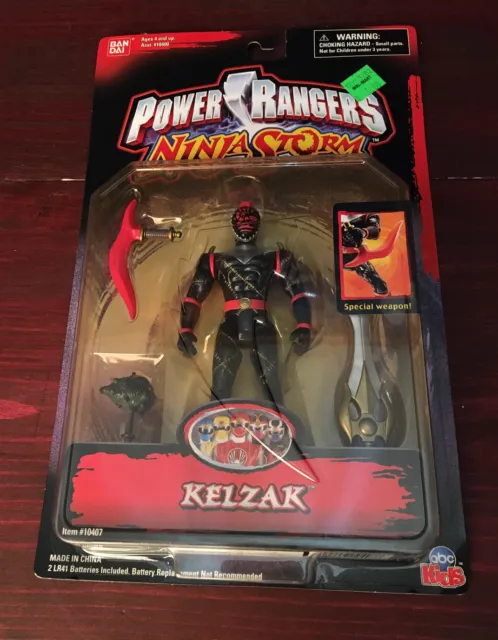 Power Rangers Ninja Storm Kelzak Action Figure Sealed 2003 Bandai