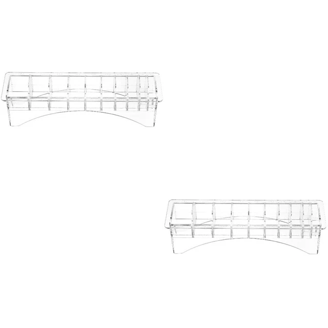 2 peines límite caja de almacenamiento transparente para cortadora de pelo