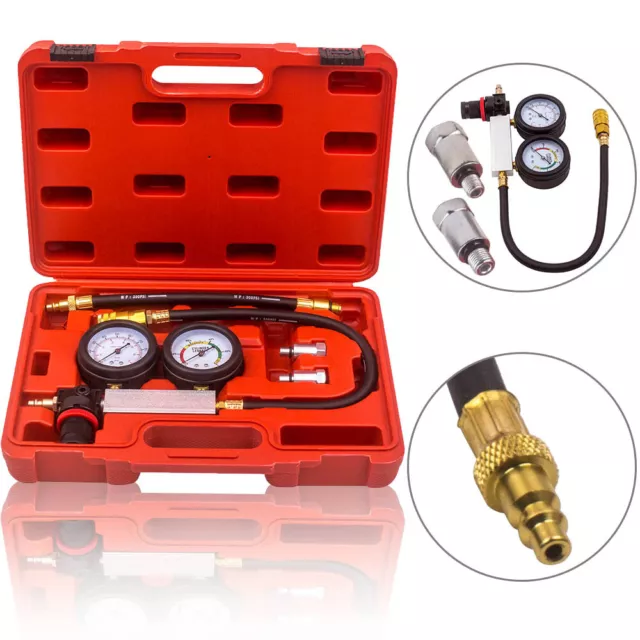 Cylinder Leakage Detector Tester Kit Petrol Engin Cylinder Leak Down Tester Kit