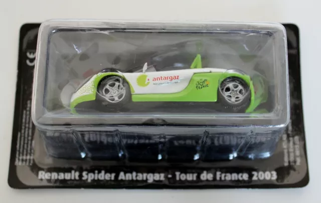 VOITURE MINIATURE RENAULT SPIDER ANTARGAZ TOUR DE France 2003 NOREV 1/43 #85