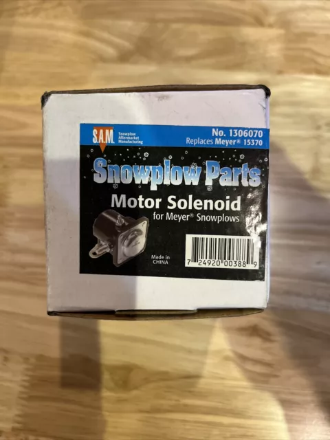 Snow Plow Motor Solenoid Replaces Meyer 15370 SAM Buyers 1306070 NLP BPL3011