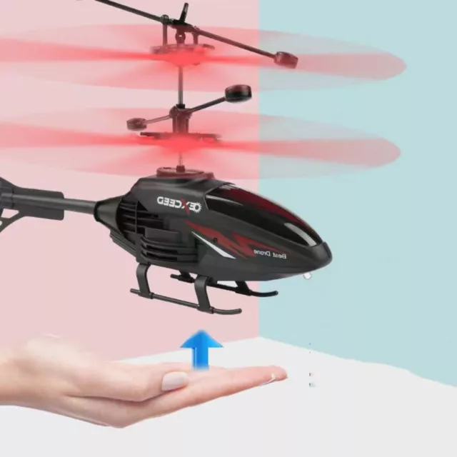 Black Blue Red RC Helicopters Plastic Drone Mini Flying Helicopter Toy  Gift