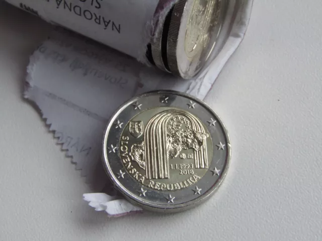 Slowakei 2018 2 Euro Coin Unc - 25 Jahre Slowakische Republik - 2€ Gedenkmünze