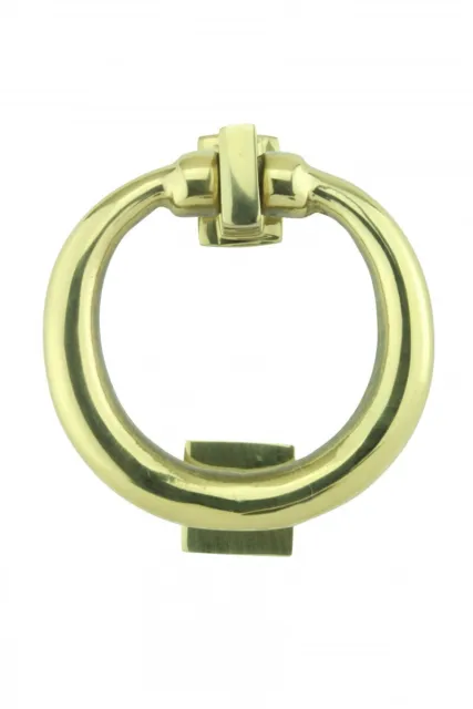 Ring Entry Solid Brass Door Knocker Antique Circular Brass Renovators Supply
