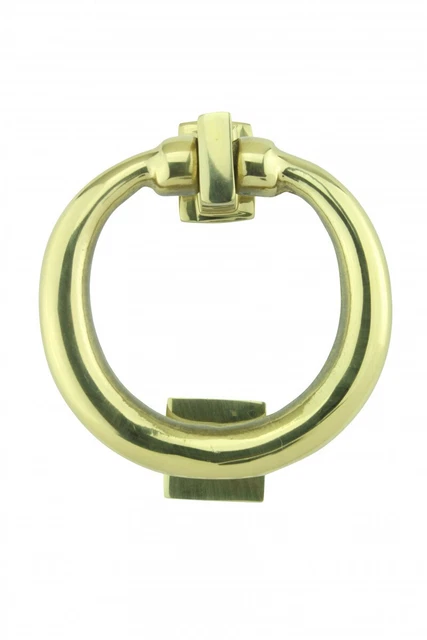 Ring Entry Solid Brass Door Knocker Antique Circular Brass Renovators Supply