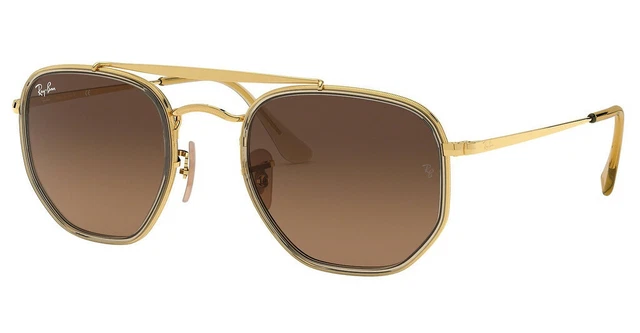 Sunglasses Ray-Ban RB3648M the Marshal II 912443 ARISTA/LIGHT Brown Gra Cal.52