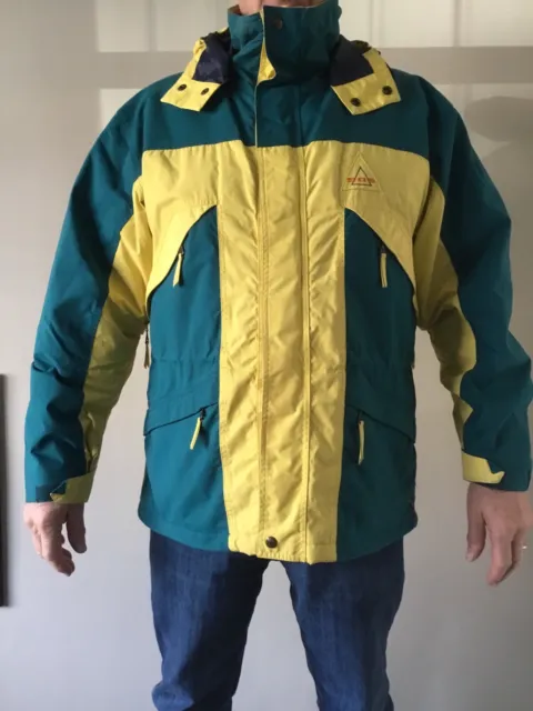 VINTAGE SOS SPORTSWEAR of Sweden Mens Ski Jacket 90s Size M Hooded  Windbreaker £39.36 - PicClick UK