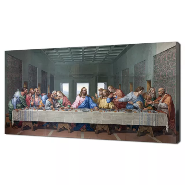 The Last Supper Of Jesus Christ Religious Modern Canvas Print Picture Wall Art