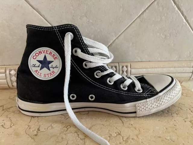 SCARPE CONVERSE ALL Star Hi Alte Tela Donna Nero Black 38 EUR 25 00 PicClick IT