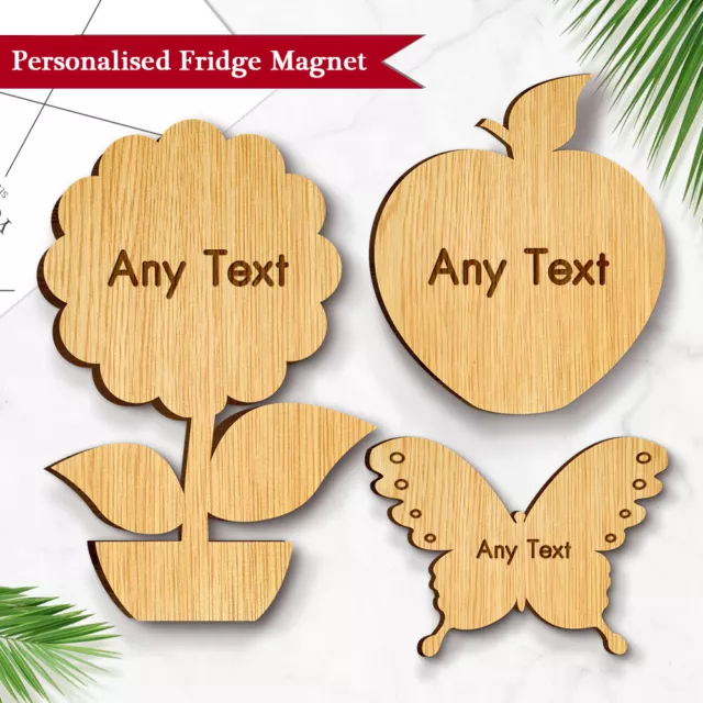 Personalised Wooden Fridge Magnet Thank You Teacher Graduation Gift End of Term