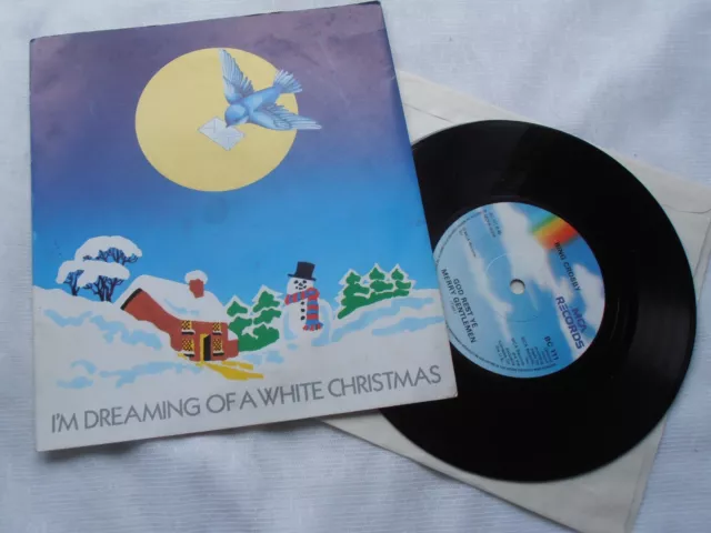 Bing Crosby White Christmas Envelope Sleeve UK 7" Vinyl 1980 BC111 MCA 45