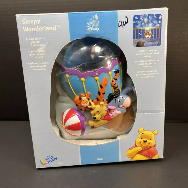 Disney Winnie the Pooh Musical Crib Light Rotating Projector Disney Baby 2285