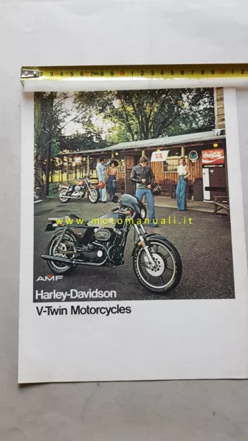 Harley-Davidson catalogo moto V-Twin 1977 depliant originale  brochure