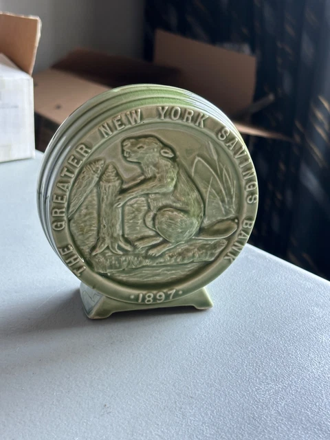 Vintage The Greater New York Savings Bank - Contemporary Ceramics Souvenir