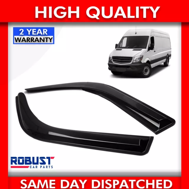 2X Wind Rain Sun Smoke Guard Deflectors For Sprinter (2006-Onwards)