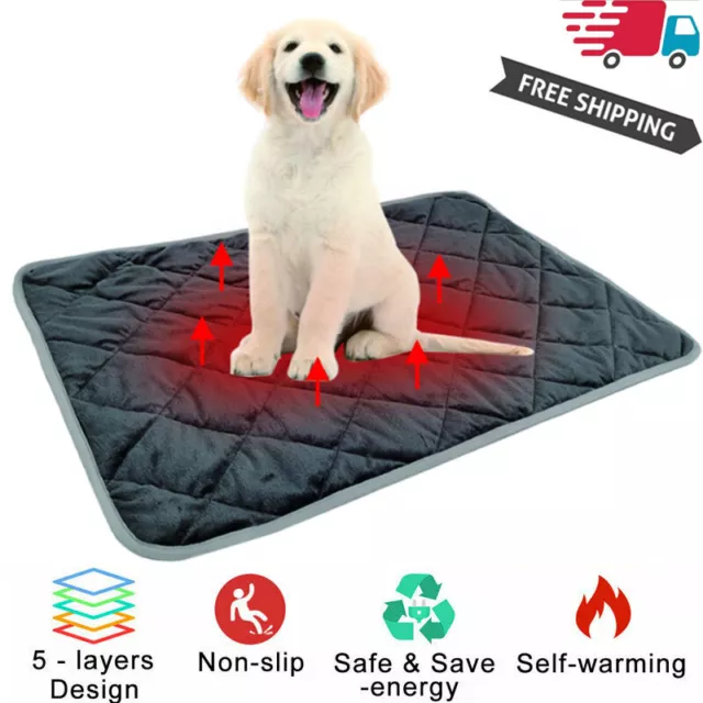 Pet Thermal Mat Self Warming Heating Hot Pad Mat for Pets Cat Dog Bed Non-slip