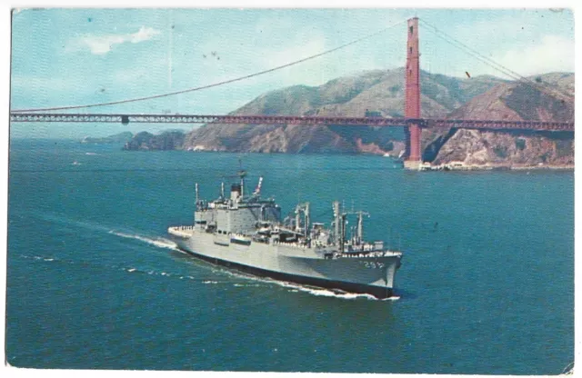 Postcard USS Mount Hood AE-29 Vintage