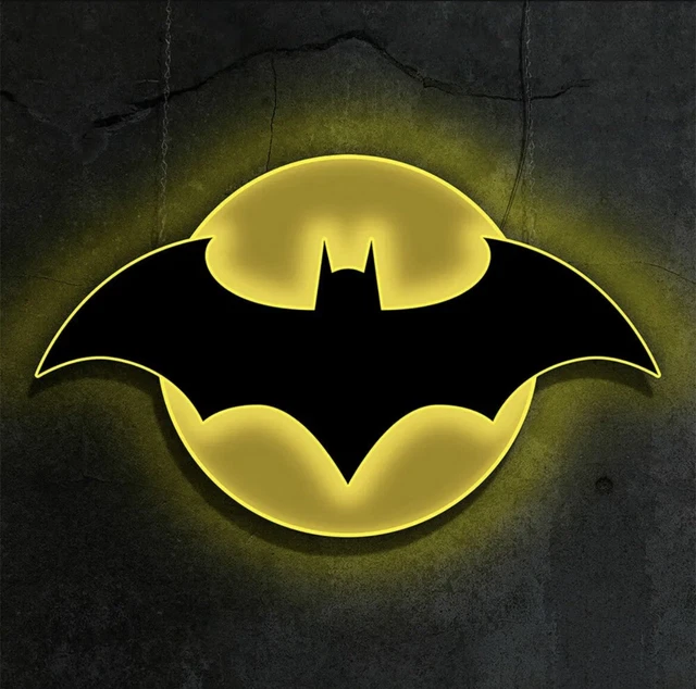 NIB BATMAN LOGO Batsignal LED Wall Light Sign By Brandlite EUR 140,71 ...