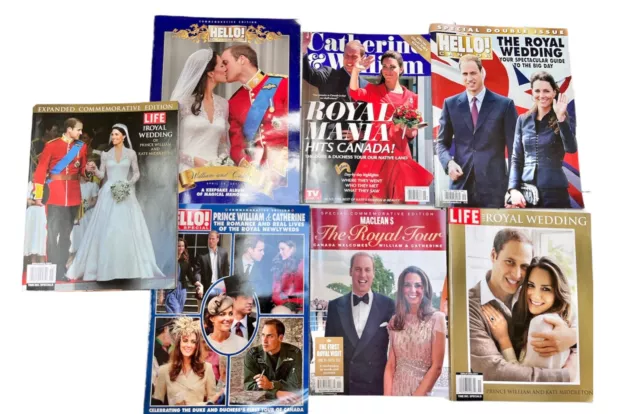 Prince William and Kate Catherine Royal Wedding Tour Commemorative Edition Lot