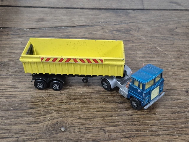Matchbox Series - German Crane N°30 - Camion Grue Métal - Boîte Repro - Occasion