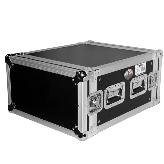 6 Space Rack Road Case 19" deep DJ ATA Flight Case by PROX