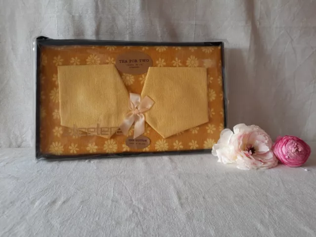 Vintage Boxed Table Linen Tablecloth Cloth Etcetera Irish Cotton Napkins Retro