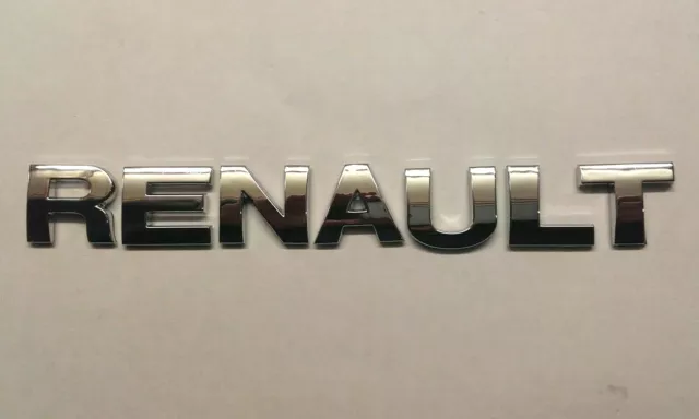 New Chrome 3D Self-adhesive Car Letters badge emblem sticker Spelling RENAULT