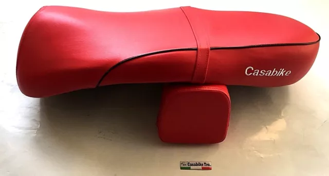 Sitz Sitzbank mit Rückenlehne rot Retro Roller Benzhou Znen Yiying Firenze NOVA
