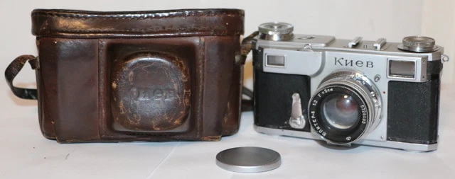 Kiev II 35mm Rangefinder Camera With Jupiter 8 Lens Working  Free USA Ship