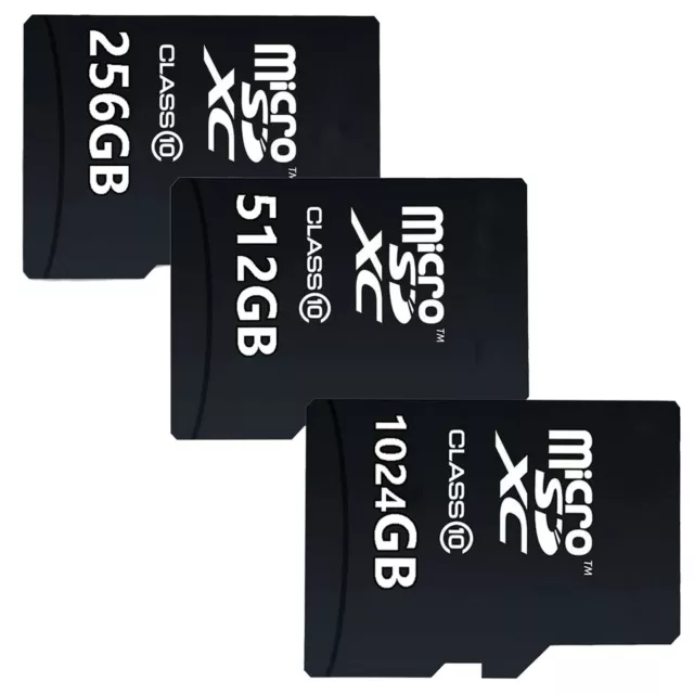 Micro SD Karte SDHC SDXC Speicherkarte TF Class 10 256GB 512GB 1024GB SD Adapter 4K