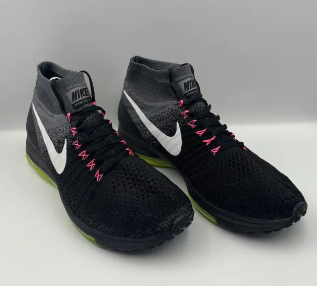 NIKE ZOOM ALL Out Flyknit Black White Volt 844134 002 Size UK 10 Euro 45 64.99 PicClick UK