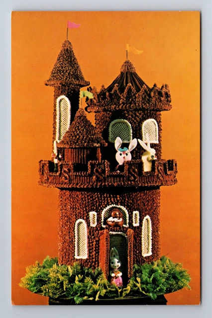 Sharon PA-Pennsylvania, Daffin's Candies, Castle, Advertising, Vintage Postcard