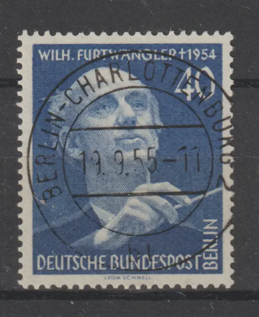 Berlin Mi. Nr. 128 o Berlin Charlottenburg 2 Versandstelle ( 19.9.55) mit Gummi