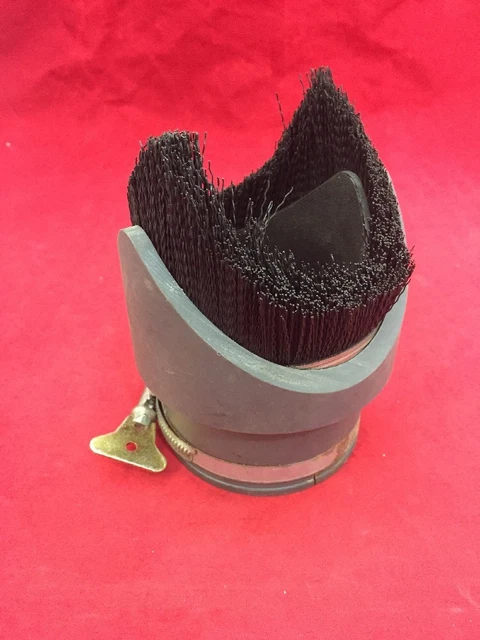Industrial Vacuum Hose Attachment Brush "V" Type 5" Height 2.875" ID w/Clamp