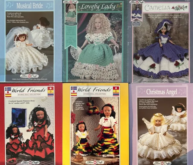 Dolls Clothes. Crochet Pattern. Fibre Craft. Assorted Clothes. Used