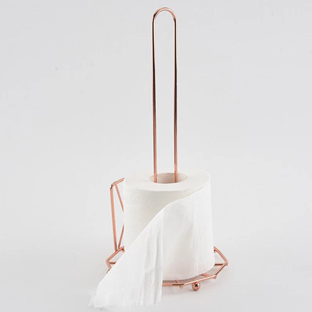 Soporte para toallas de papel higiénico decorativo soportes para tejidos dispensador de metal