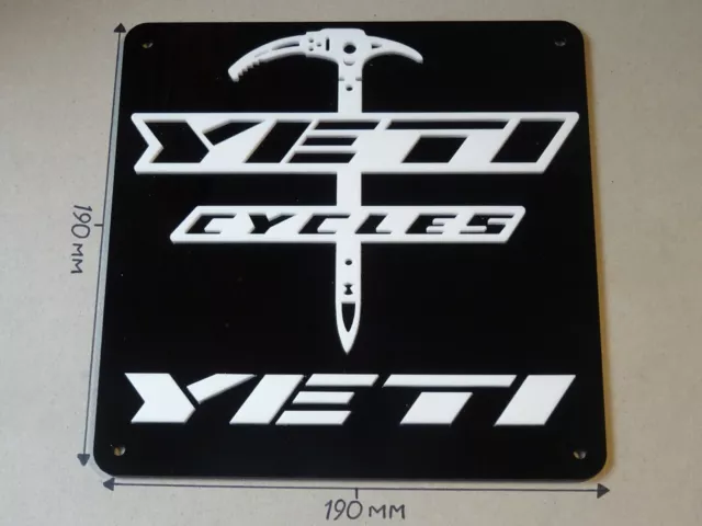 Yeti Bikes, Yeti MTB, Yeti Cycling, Acrylic Sign 190 X 190mm