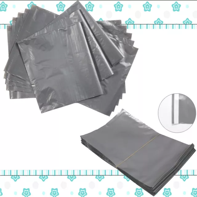 Grey Postage Strong Mailing Post Postal Plastic Poly Bags Self Seal All Sizes