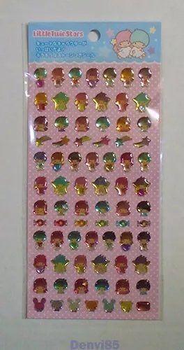 VERY CUTE & HTF! 2011 Sanrio LITTLE TWIN STARS Sticker Sheet! NEW!