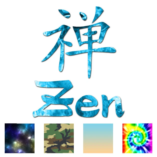 ZEN CHINESE SYMBOLS Vinyl Decal Sticker Multiple Patterns & Sizes
