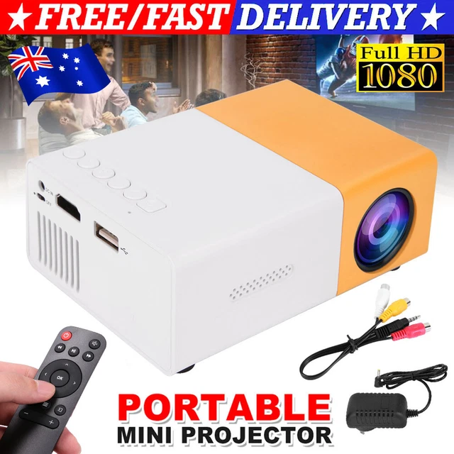 LED Projector 1080P HD Portable Smart Home Theater Cinema Movies HDMI/VGA/USB/SD
