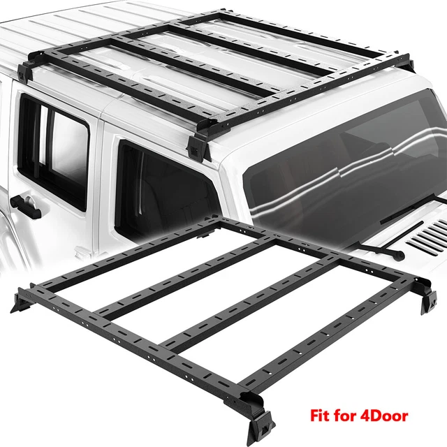 Jeep Wrangler JK Aluminum Luggage Rack Roof Rack 4x4 Jeep Parts - Hooke