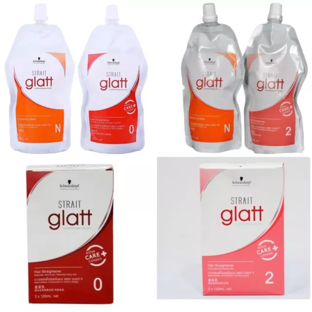 Schwarzkopf Glatt Professional Hair Straightener+400ml Neutralizer No. "0" & "2"